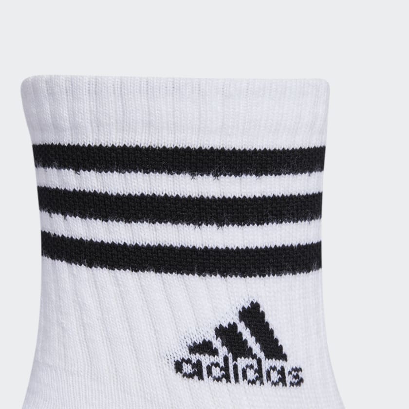 Adidas M Cush 3STRP 3.0 3PK High QTR, White / Grey / Black
