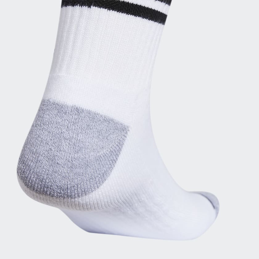 Adidas M Cush 3STRP 3.0 3PK High QTR, White / Grey / Black