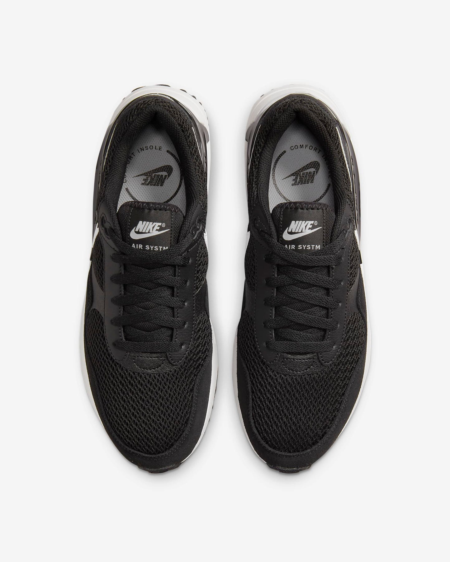 Nike Men's Air Max SYSTM Shoes, Black/Wolf Grey/White