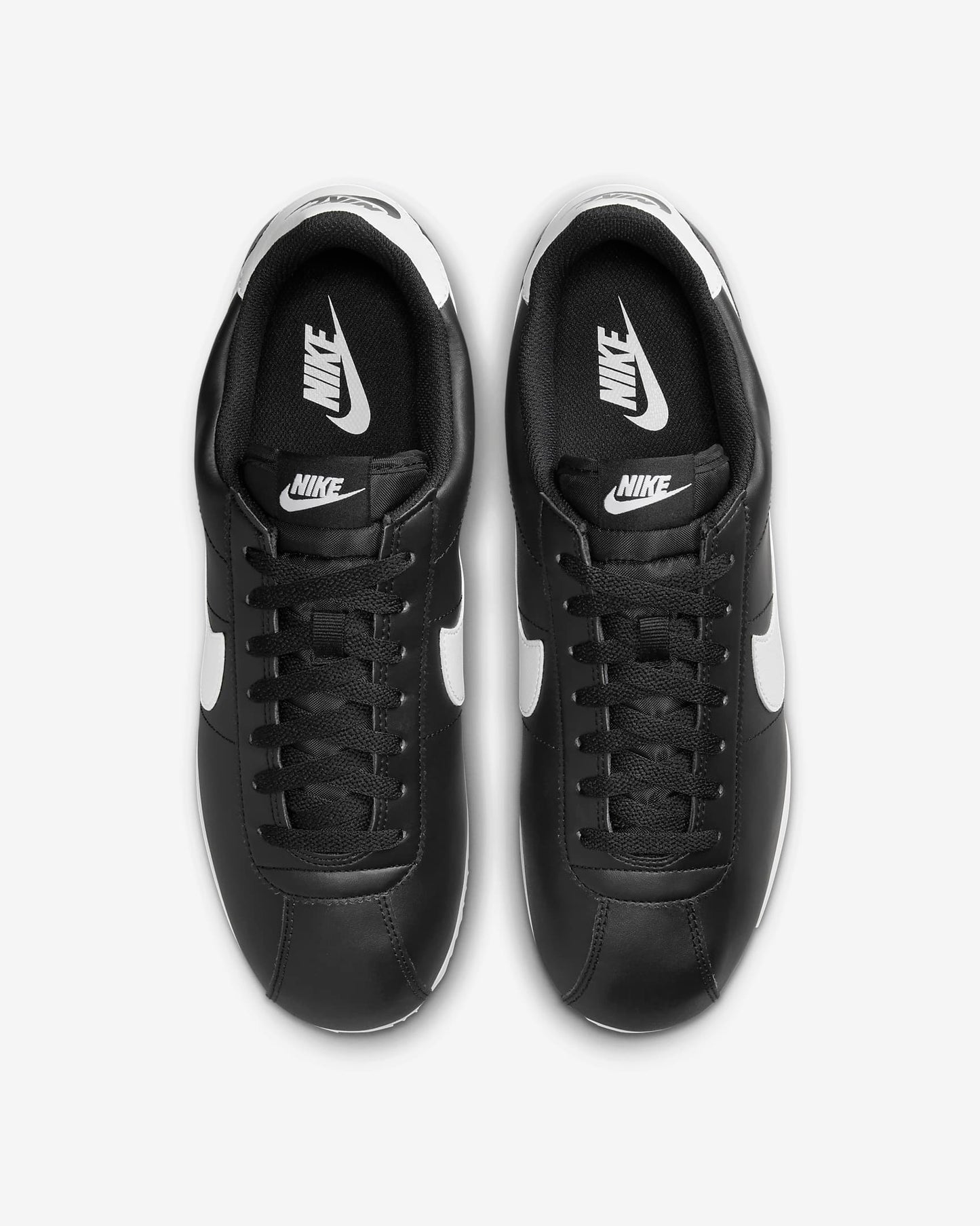 Nike Men's Cortez Leather Shoes, Black/White