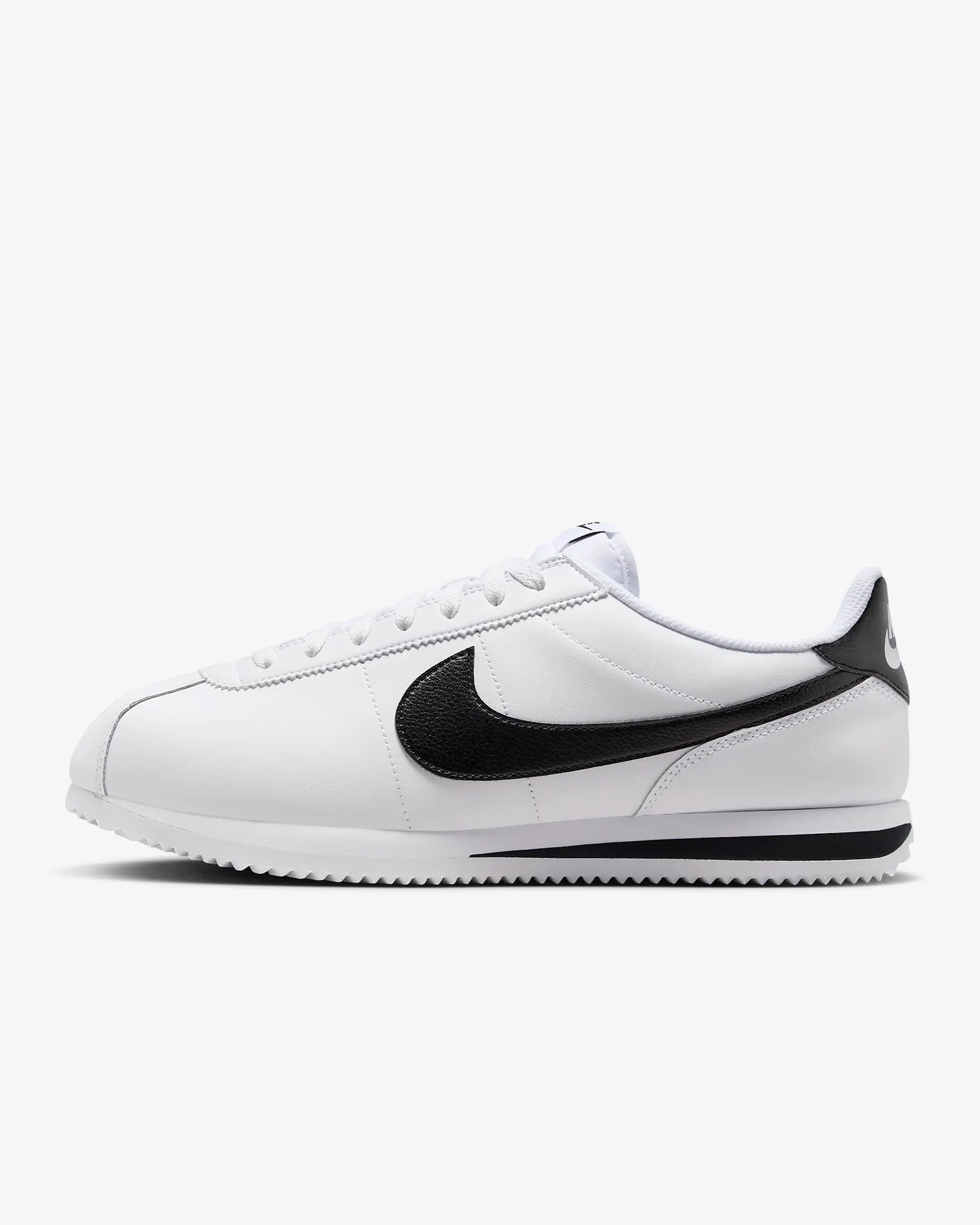 Nike Men's Cortez Leather Shoes, White/Black