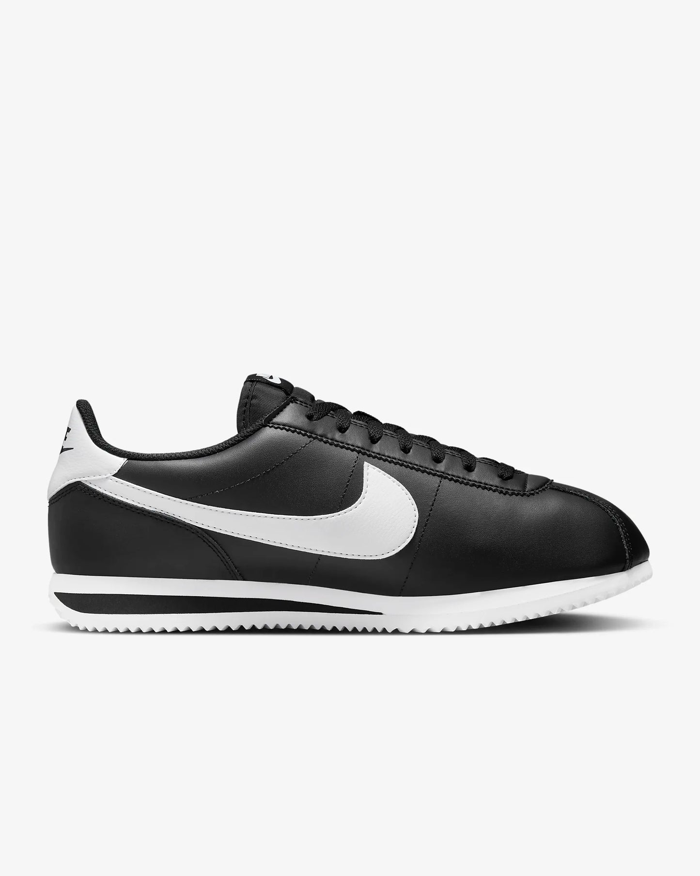 Nike Men's Cortez Leather Shoes, Black/White