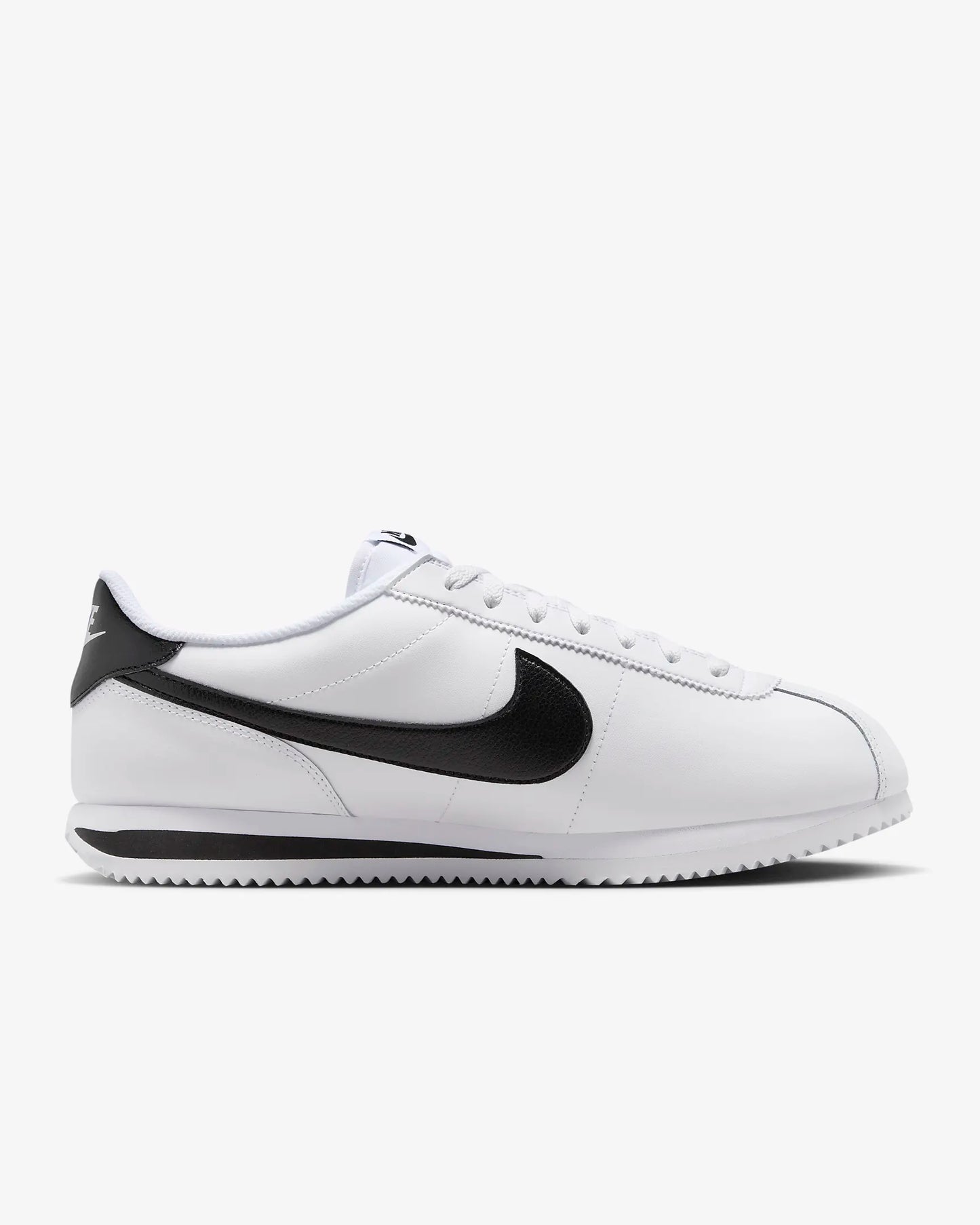 Nike Men's Cortez Leather Shoes, White/Black