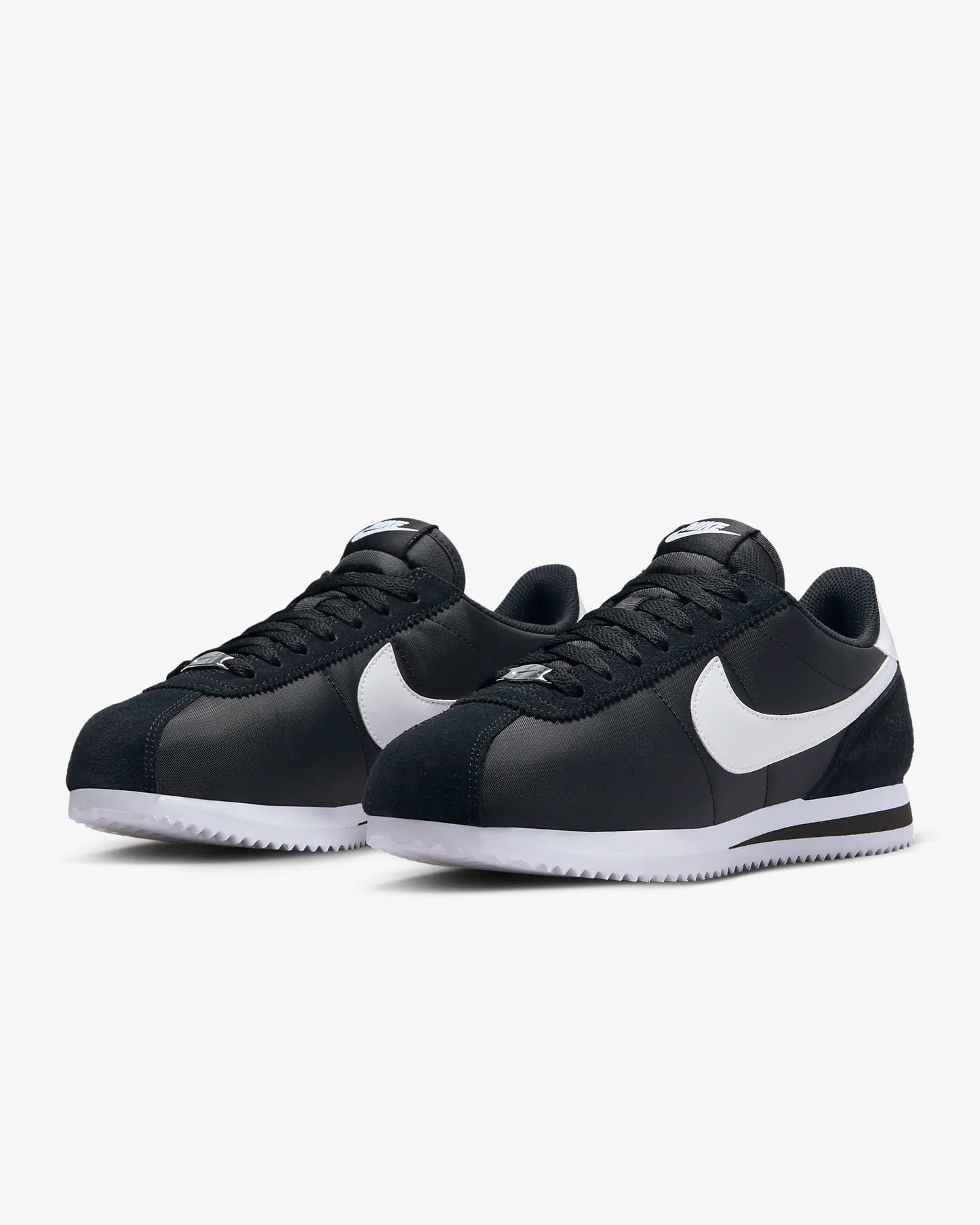 Nike Cortez Women's Textile Shoes, Black/White