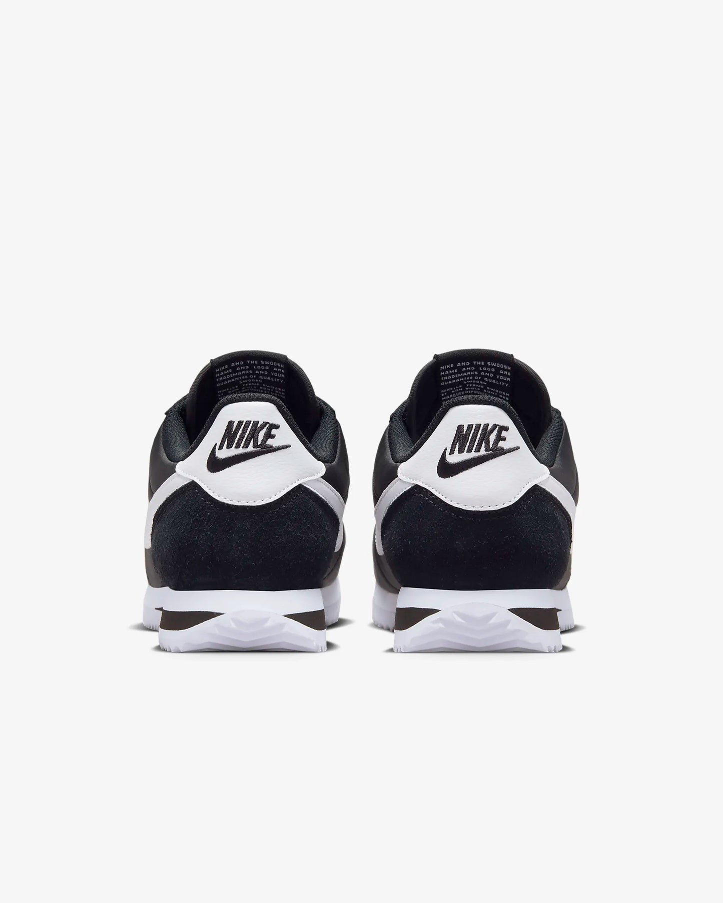 Nike Cortez Women's Textile Shoes, Black/White