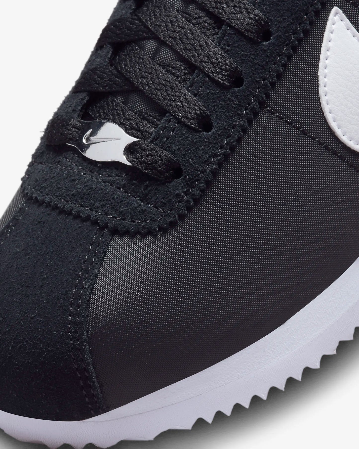 Nike Cortez Women's Textile Shoes, Black/White