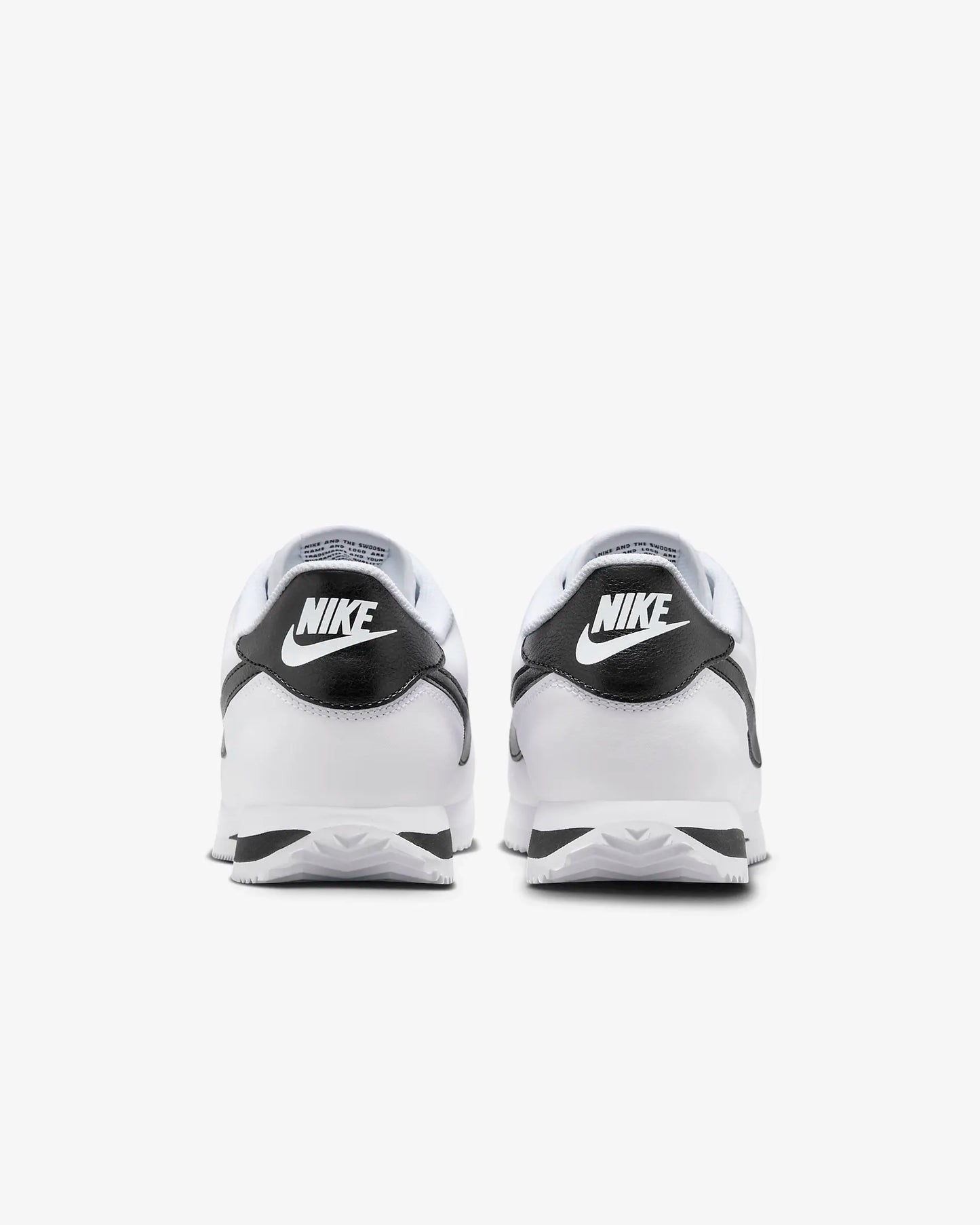 Nike Men's Cortez Leather Shoes, White/Black