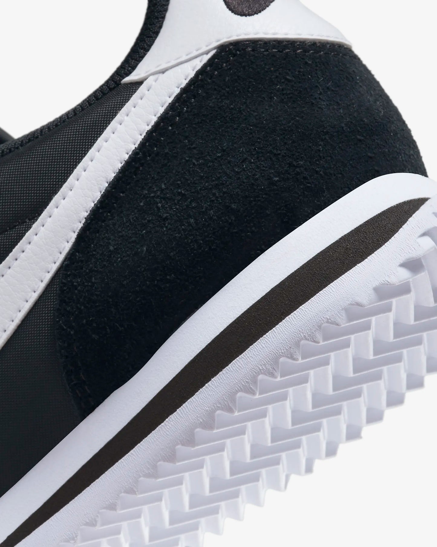 Nike Cortez Women's Textile Shoes, Black/White
