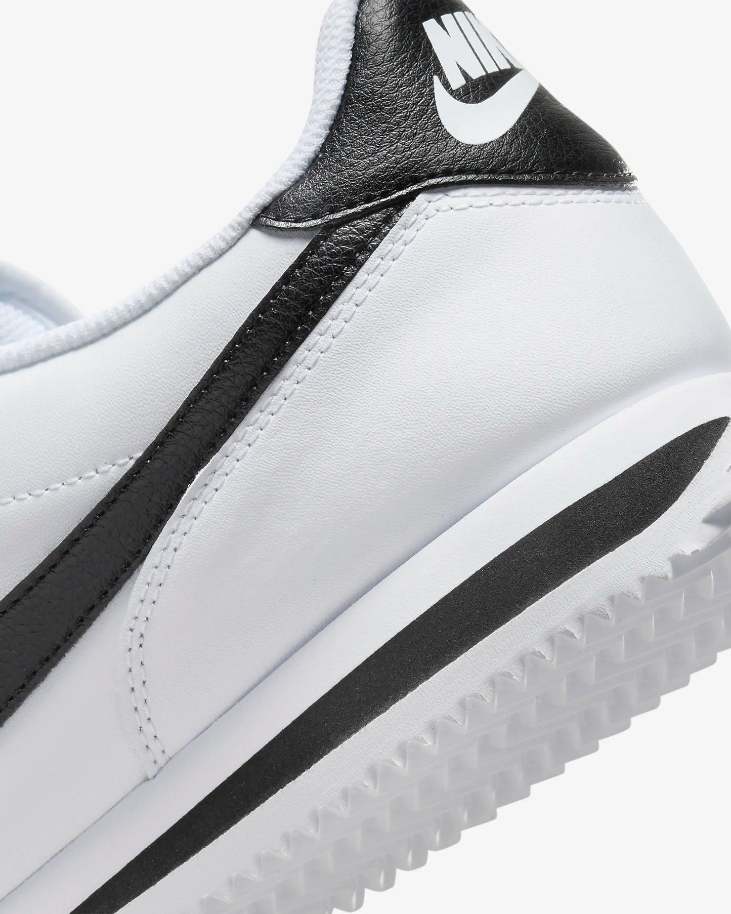 Nike Men's Cortez Leather Shoes, White/Black