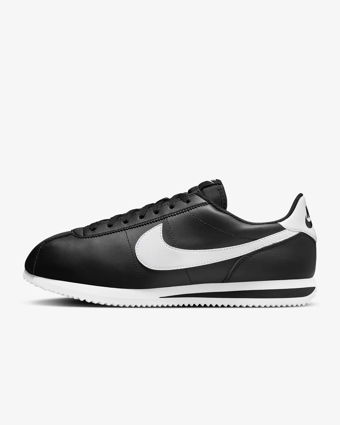 Nike Men's Cortez Leather Shoes, Black/White
