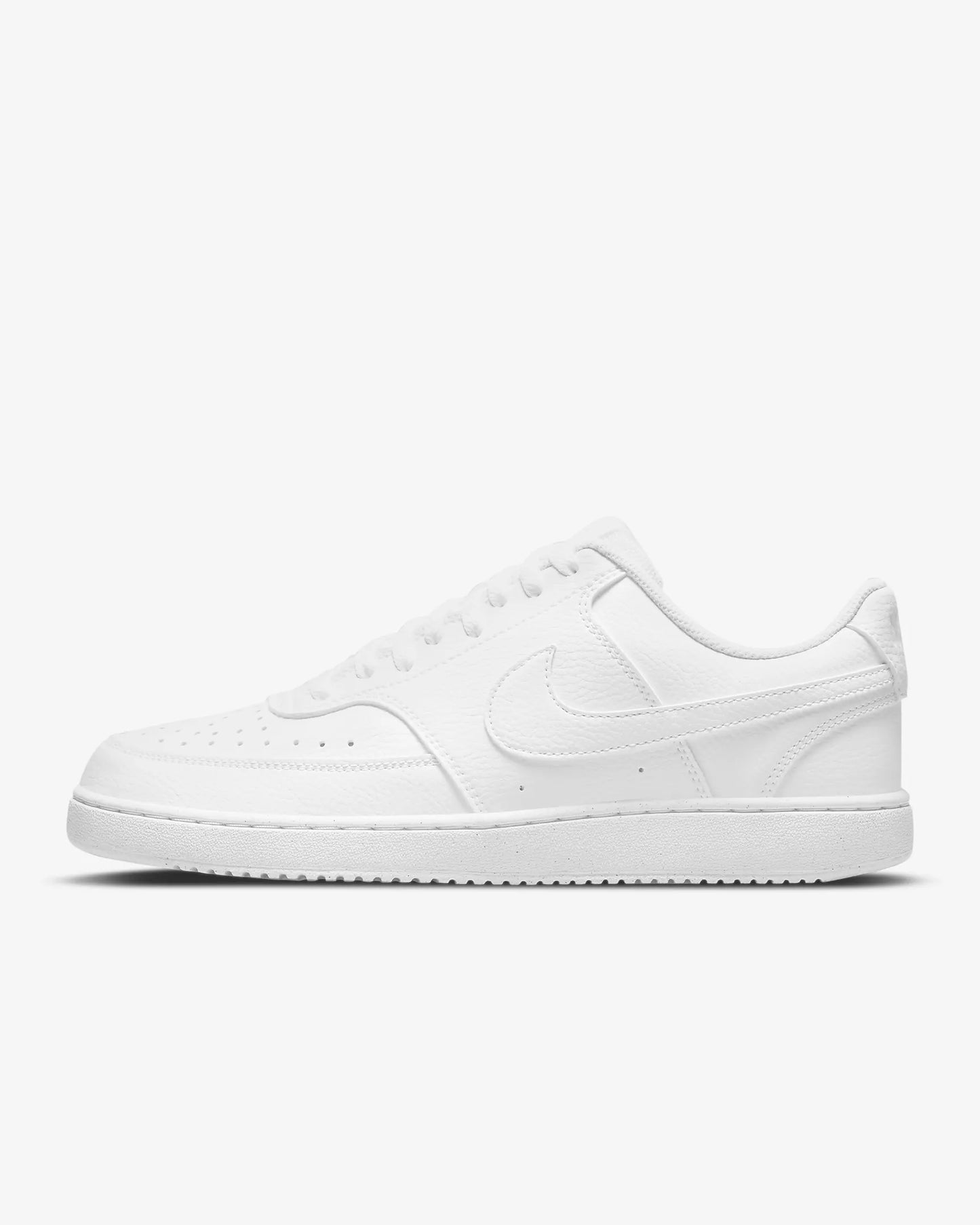 Nike Men's Court Vision Low Next Nature Shoes, White/White/White