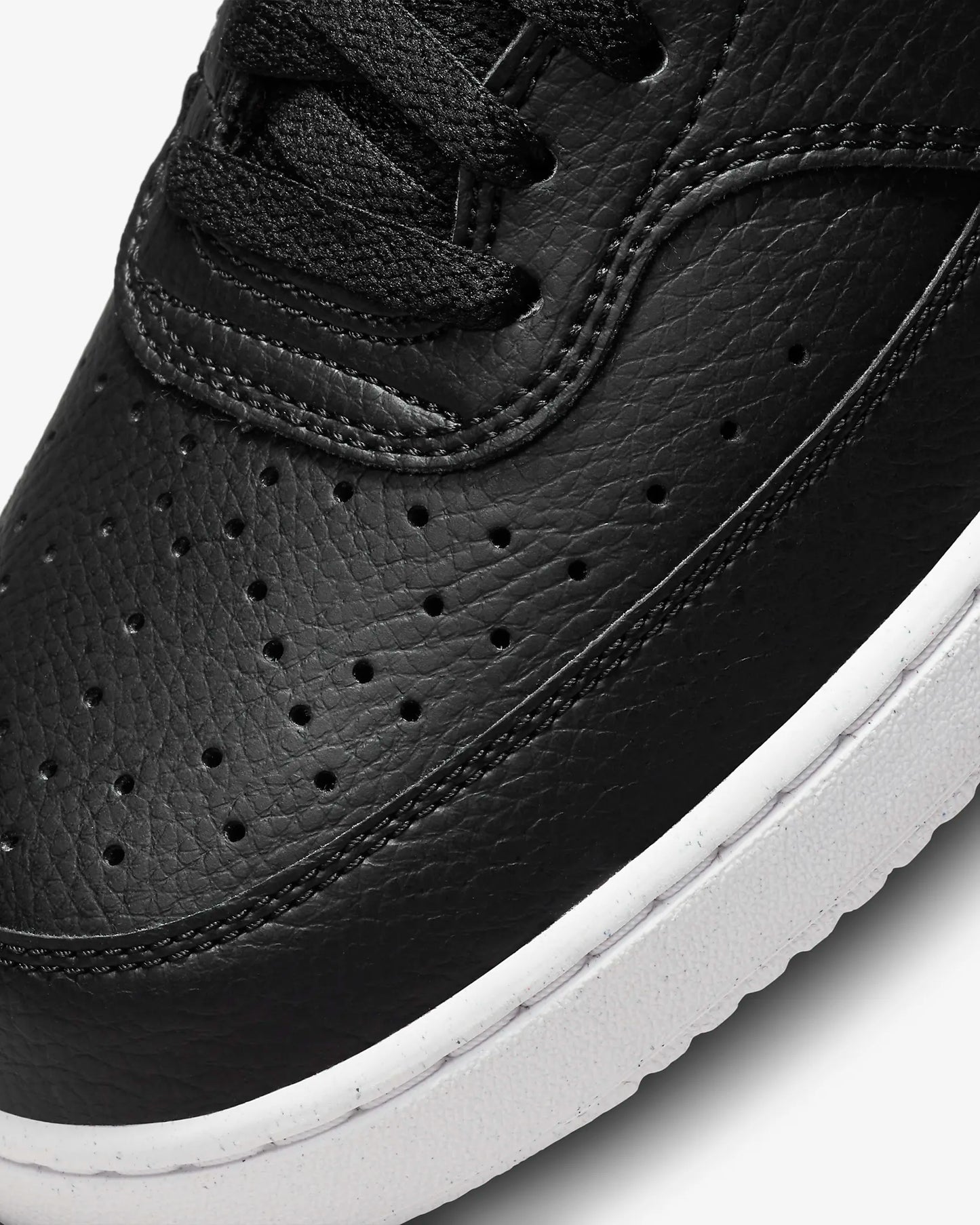 Nike Men's Court Vision Low Next Nature Shoes, Black/Black/White