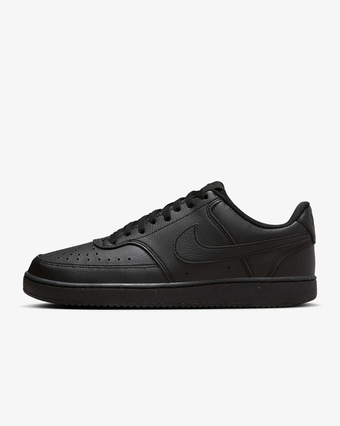 Nike Men's Court Vision Low Next Nature Shoes, Black/Black/Black