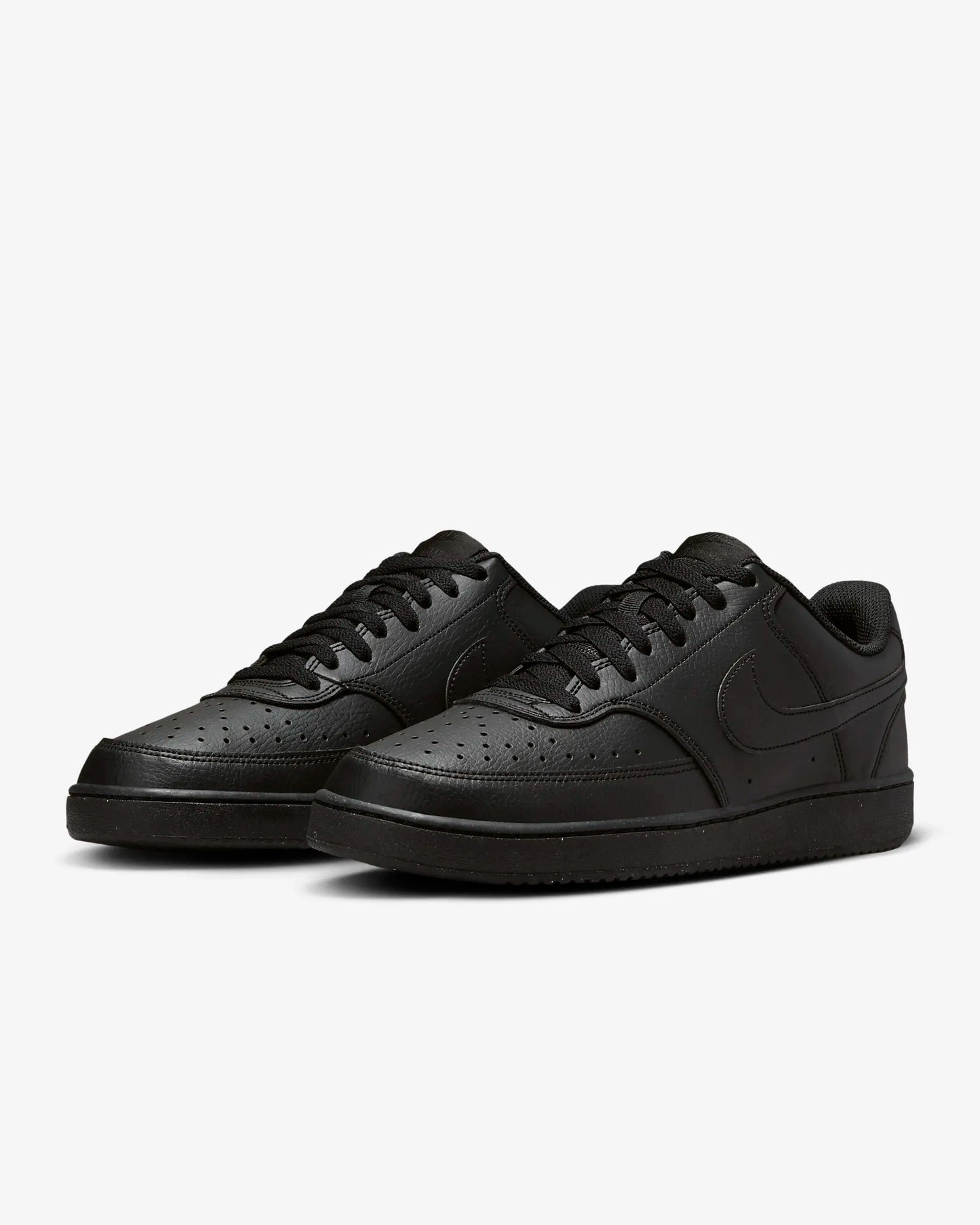 Nike Men's Court Vision Low Next Nature Shoes, Black/Black/Black
