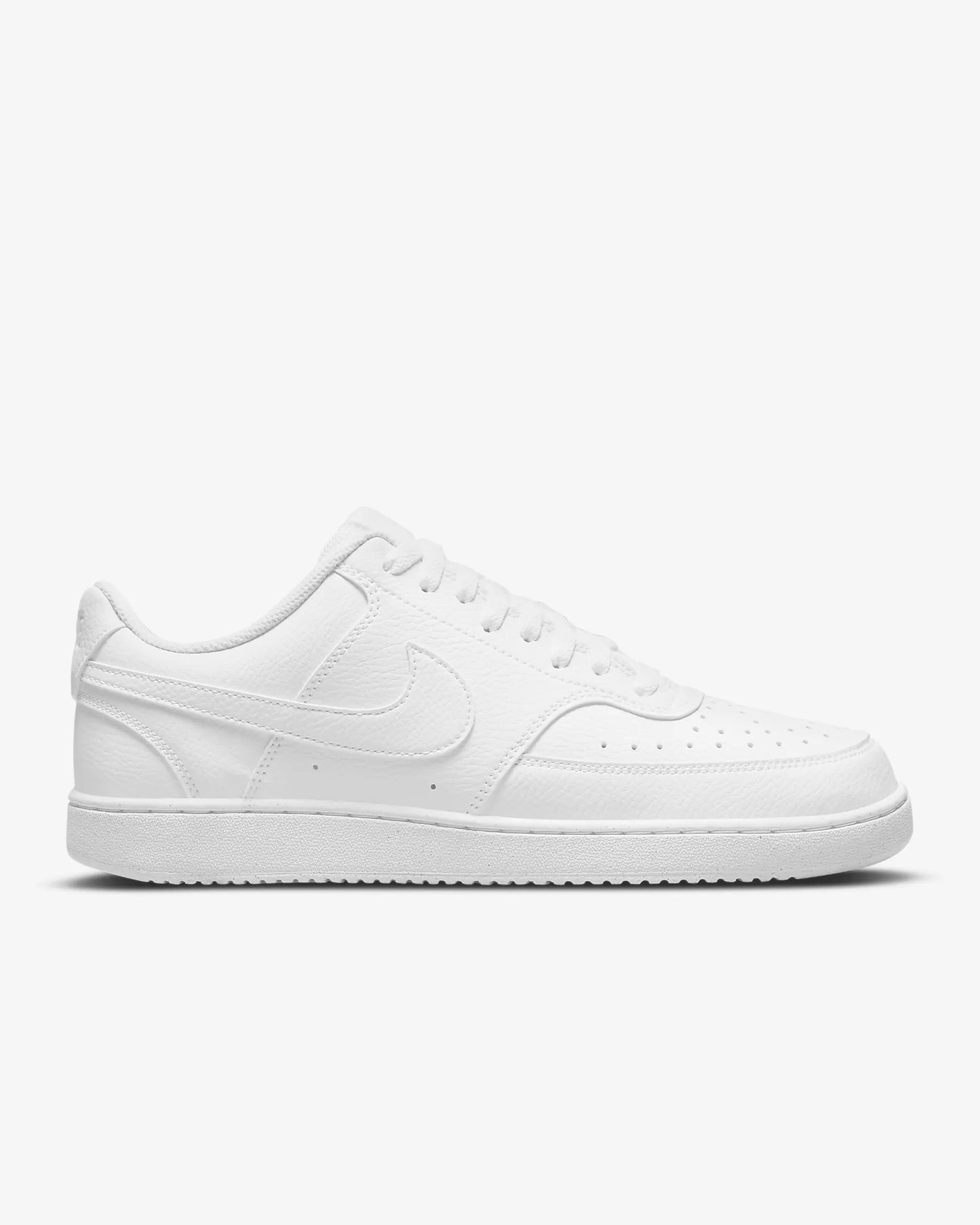 Nike Men's Court Vision Low Next Nature Shoes, White/White/White