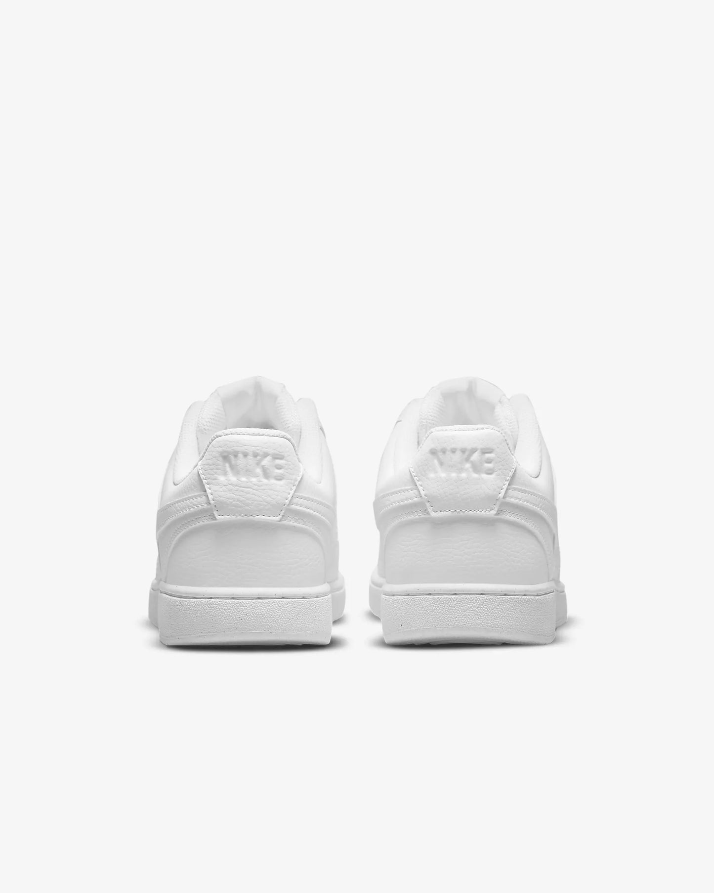 Nike Men's Court Vision Low Next Nature Shoes, White/White/White