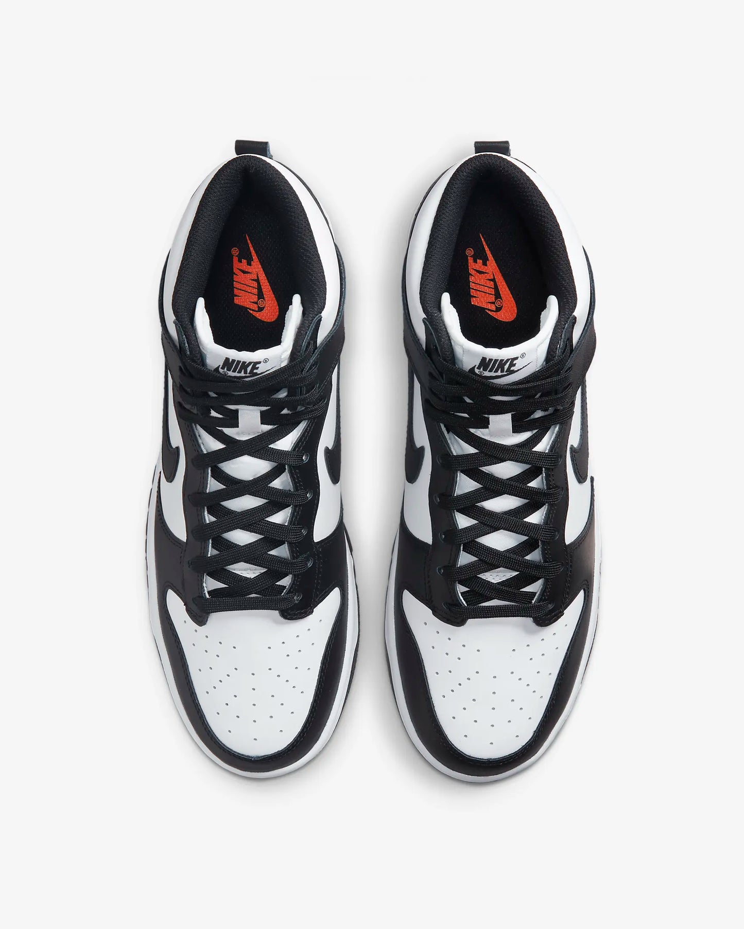Nike Men's Dunk High Retro Shoe, White/Total Orange/Black