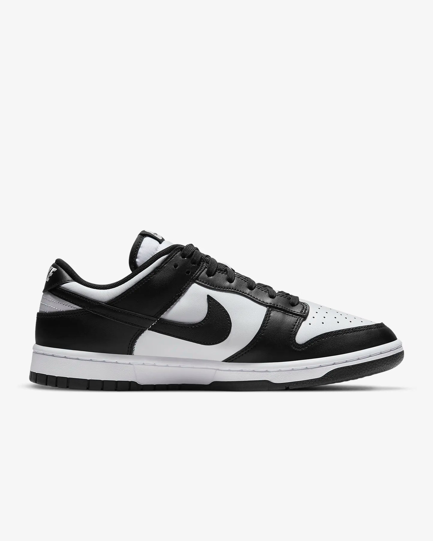 Nike Men's Dunk Low Retro Shoes, White/White/Black