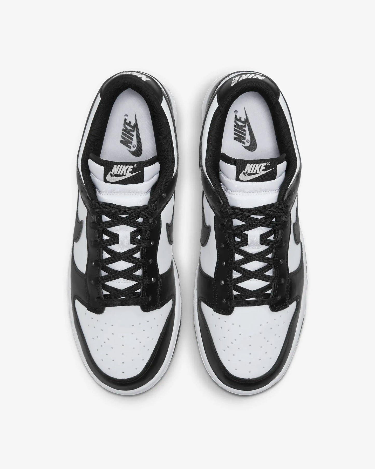 Nike Men's Dunk Low Retro Shoes, White/White/Black