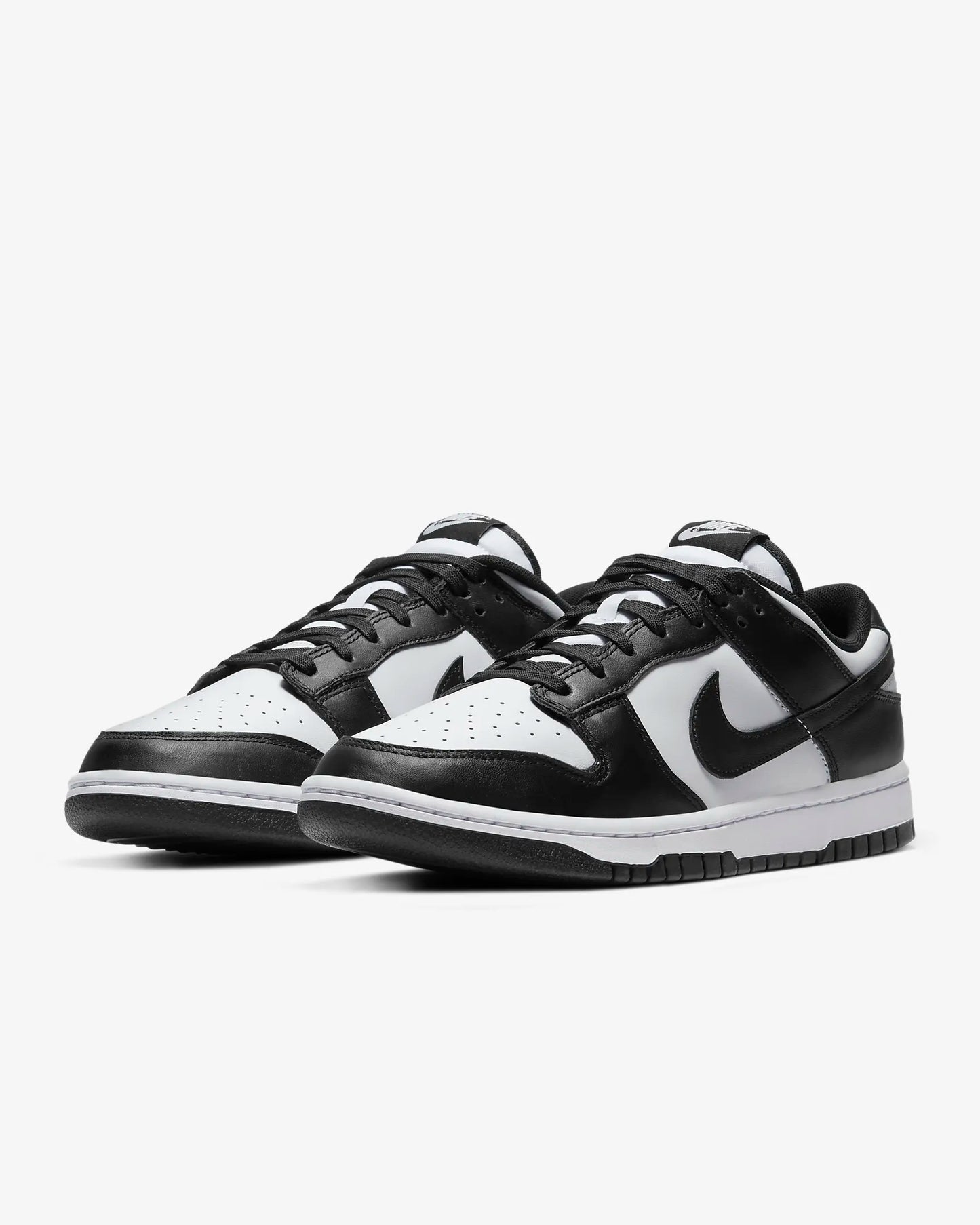 Nike Men's Dunk Low Retro Shoes, White/White/Black