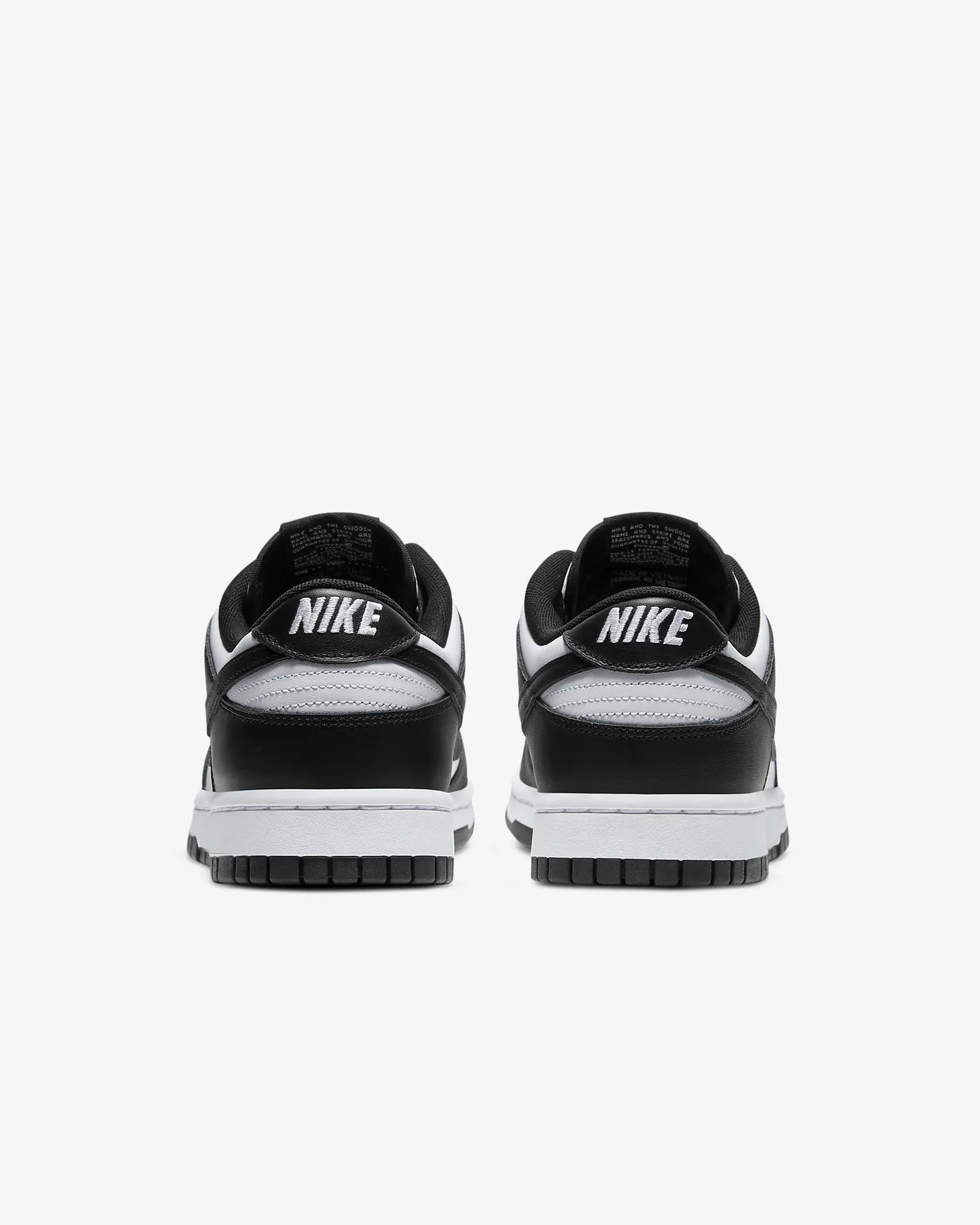 Nike Men's Dunk Low Retro Shoes, White/White/Black