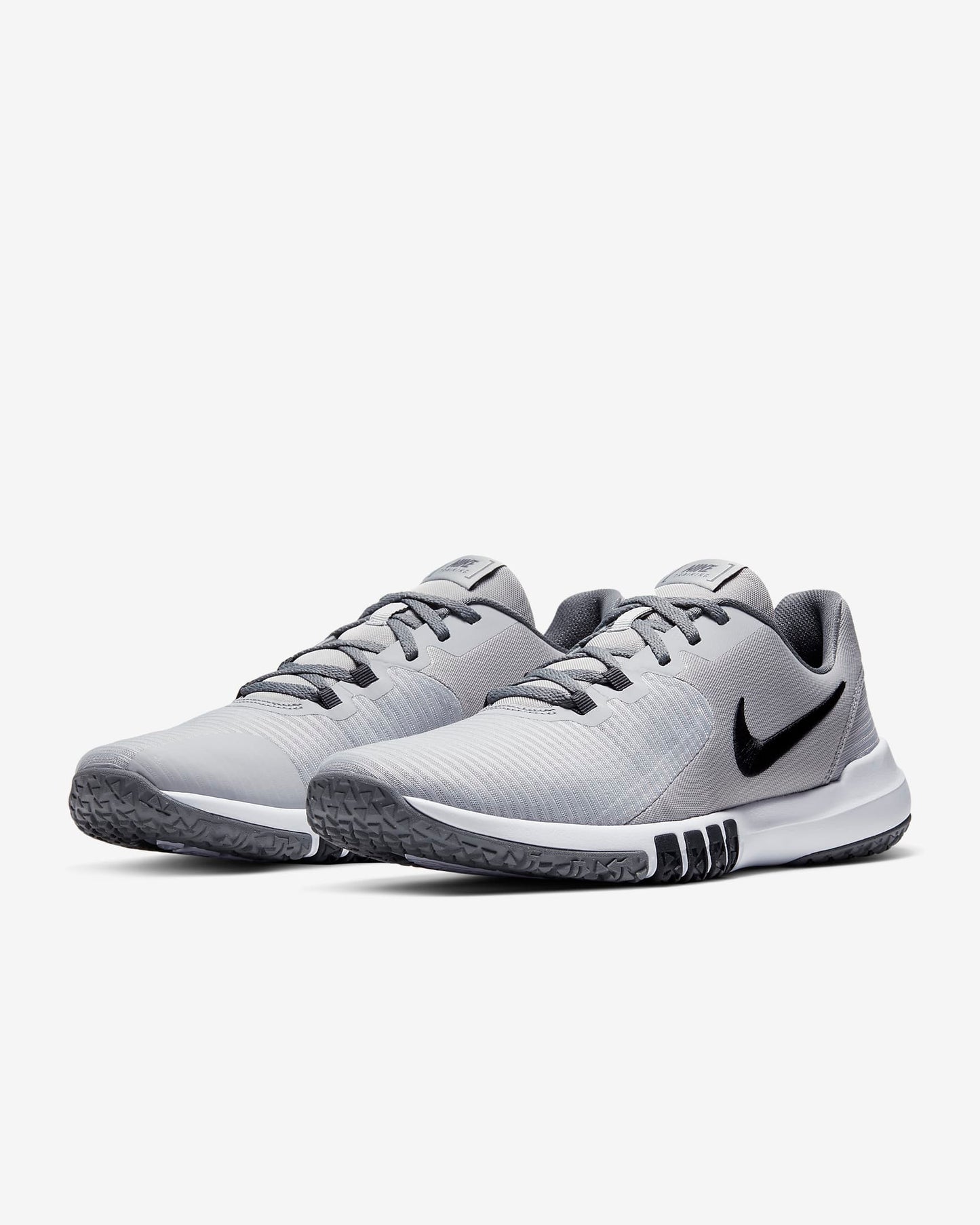 Nike Men's Flex Control 4 Workout Shoes, Light Smoke Grey/Smoke Grey/Dark Smoke Grey/Black