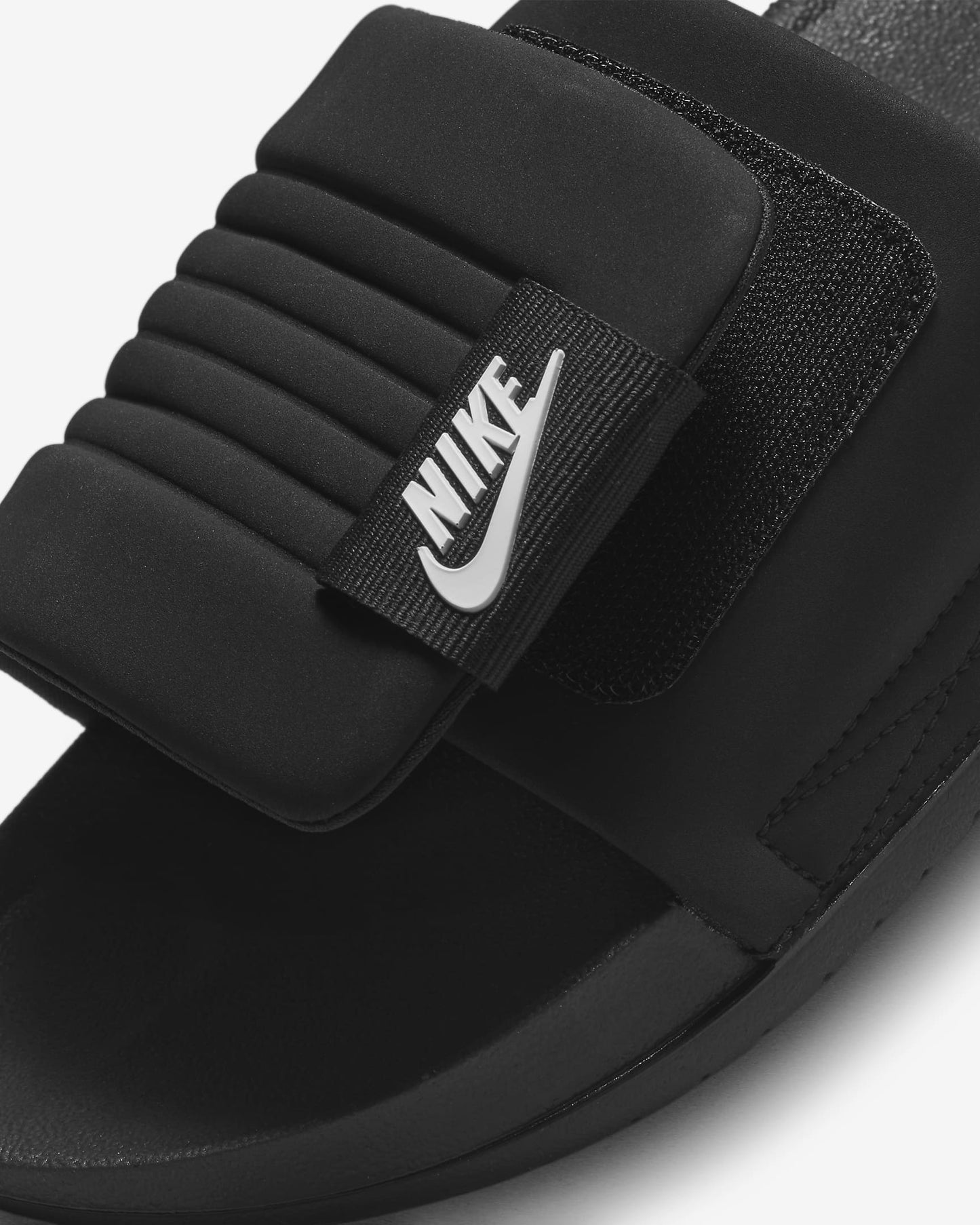 Nike Men's Offcourt Adjust Slides, Black/Black/White