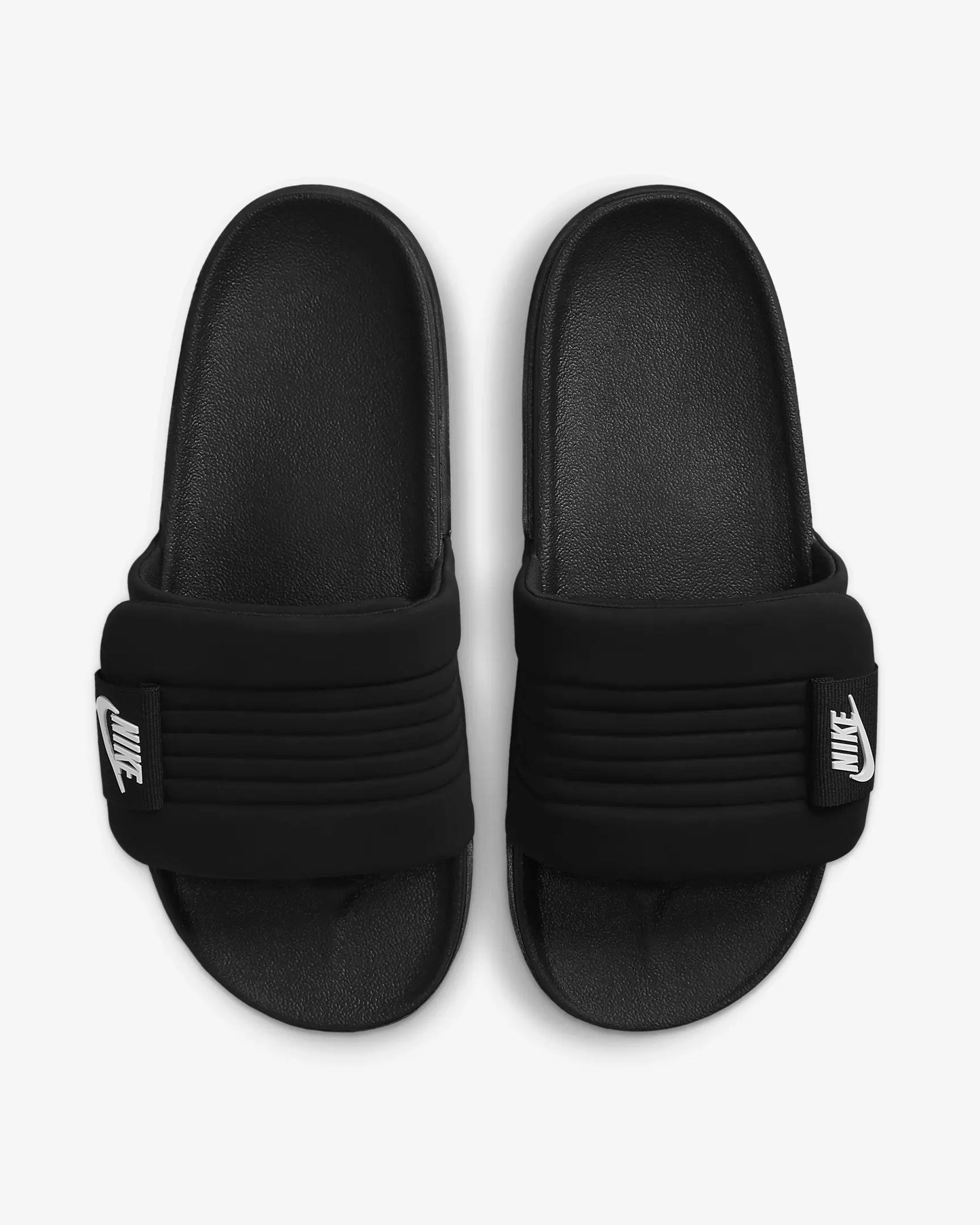Nike Men's Offcourt Adjust Slides, Black/Black/White