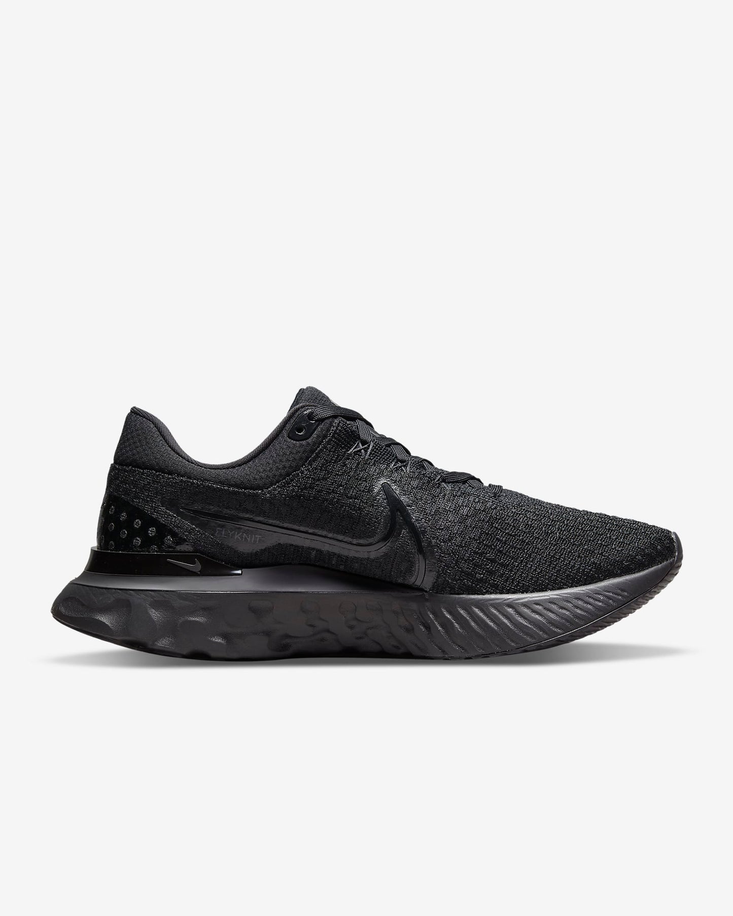 Nike Men's React Infinity 3 Road Running Shoes, Black/Black/Black