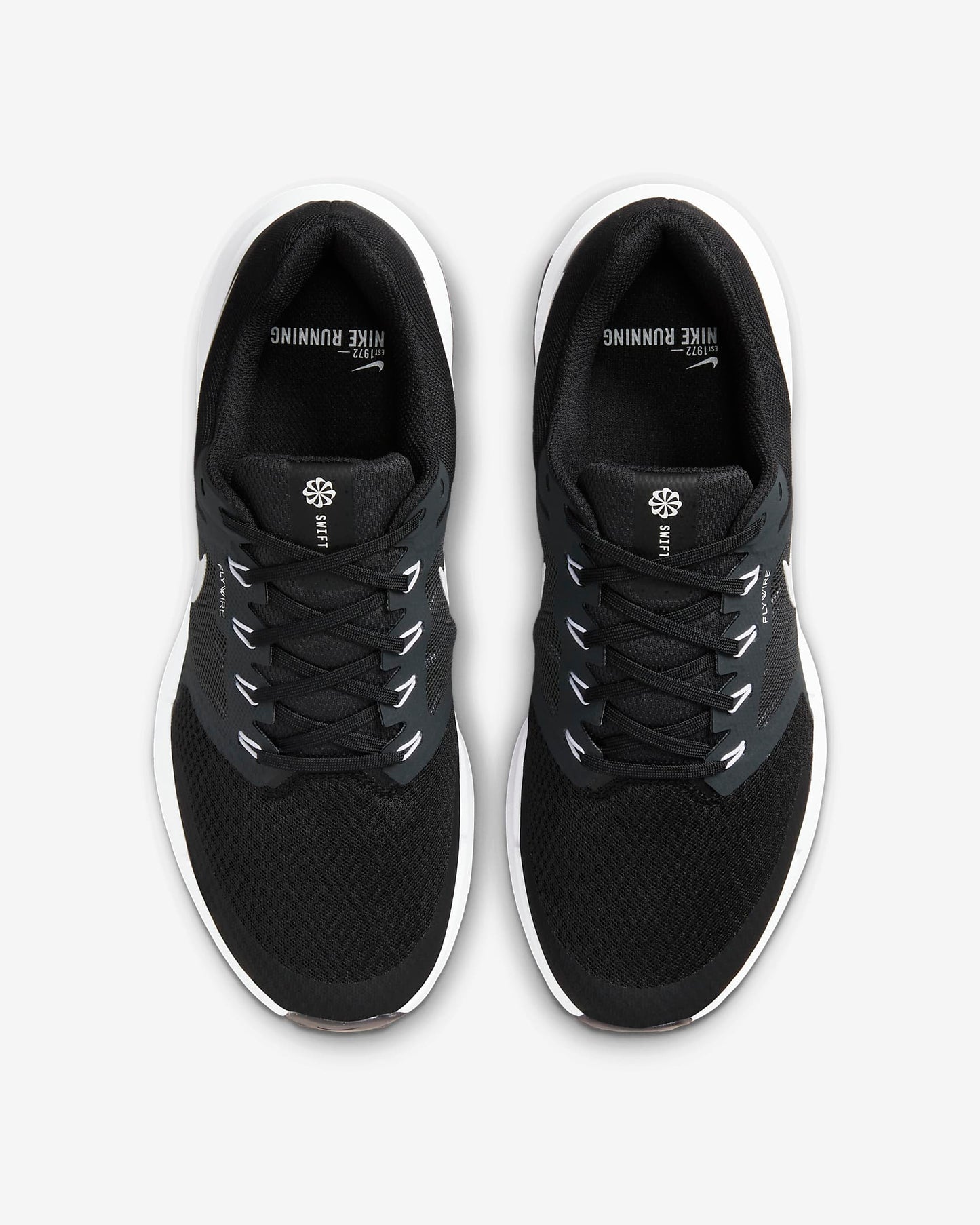 Nike Men's Run Swift 3 Road Running Shoes, Black/Dark Smoke Grey/White