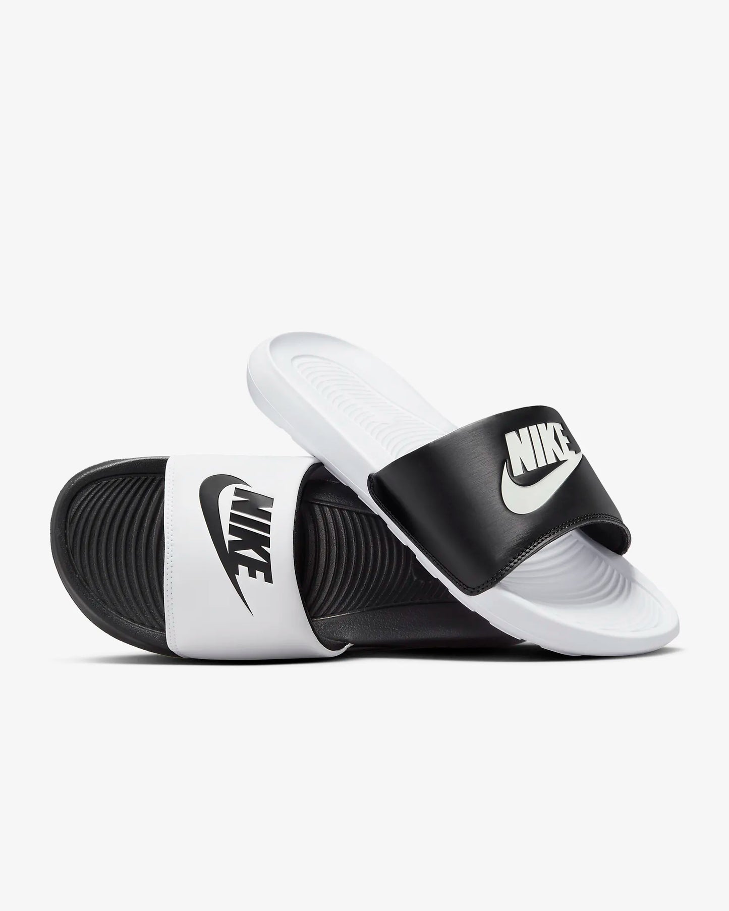 Nike Men's Victori One Slides, White/Black/Black