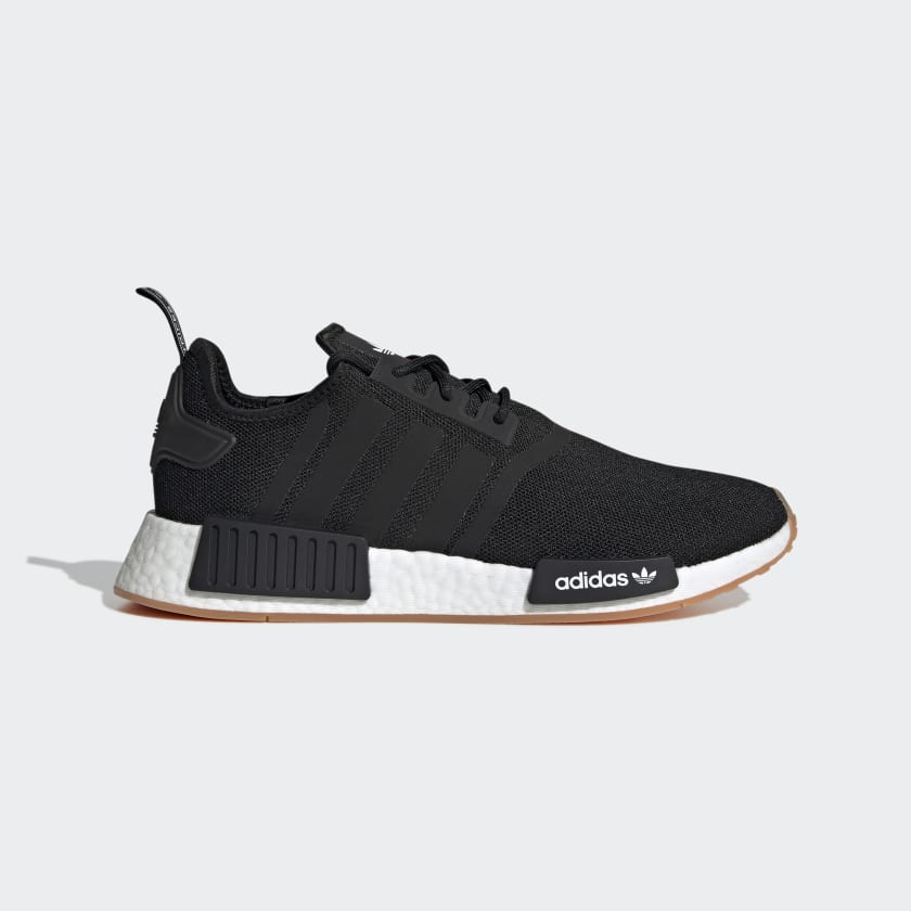 Adidas Men's NMD_R1 Primeblue Shoes, Core Black / Core Black / Gum