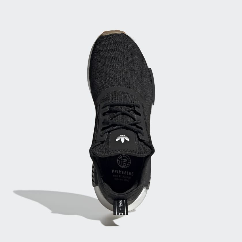 Adidas Men's NMD_R1 Primeblue Shoes, Core Black / Core Black / Gum