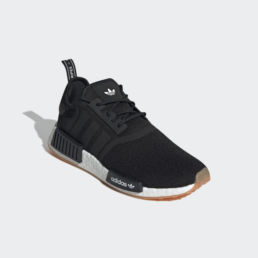 Adidas Men's NMD_R1 Primeblue Shoes, Core Black / Core Black / Gum