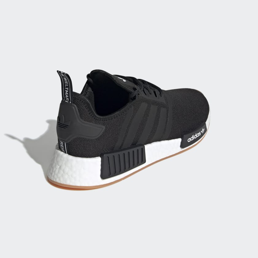 Adidas Men's NMD_R1 Primeblue Shoes, Core Black / Core Black / Gum