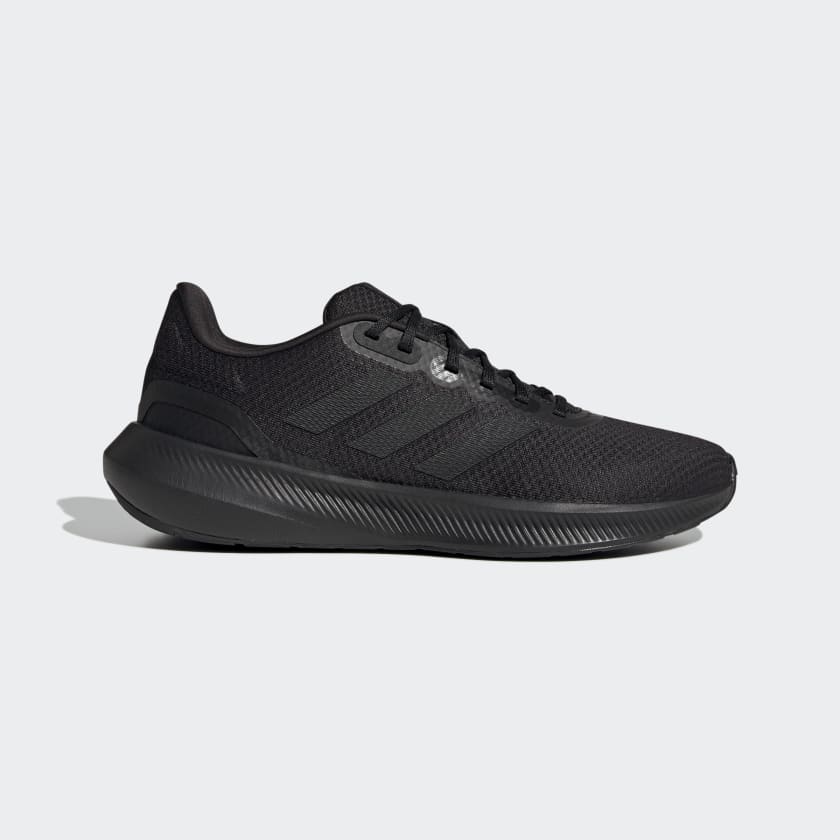 Adidas Men's Runfalcon 3 Cloudfoam Low Running Shoes, Core Black / Core Black / Carbon