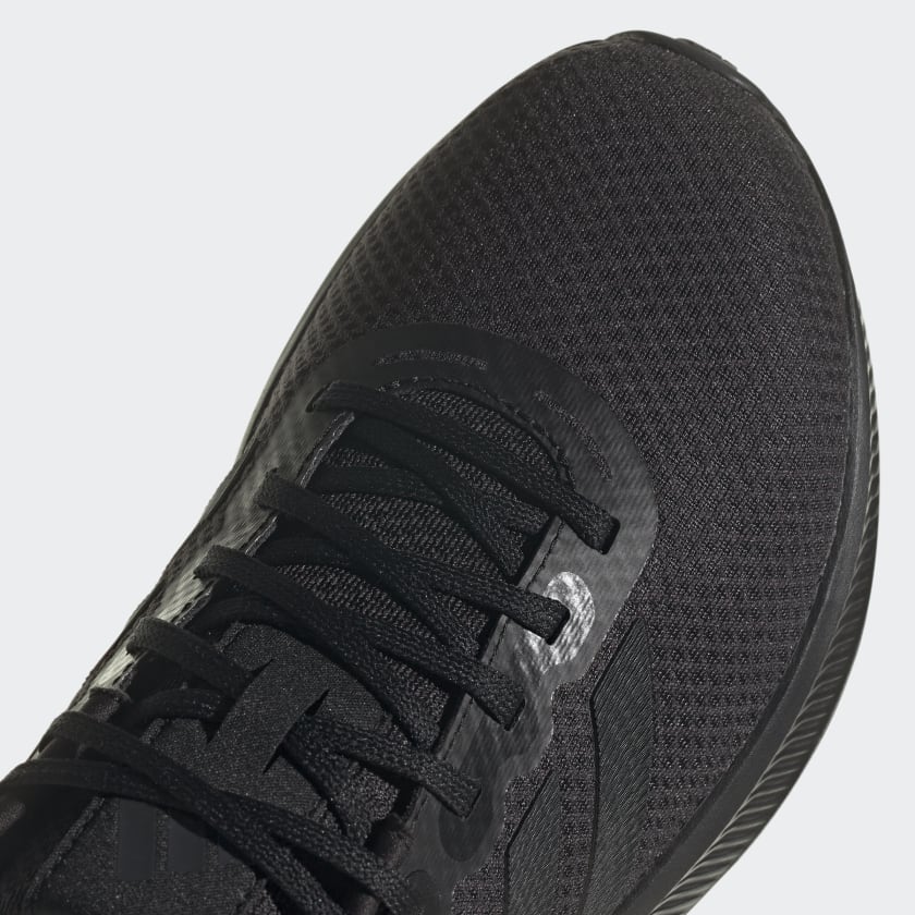 Adidas Men's Runfalcon 3 Cloudfoam Low Running Shoes, Core Black / Core Black / Carbon