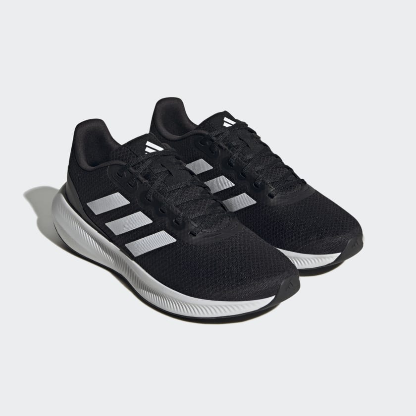 Adidas Men's Runfalcon 3 Cloudfoam Low Running Shoes, Core Black / Cloud White / Core Black