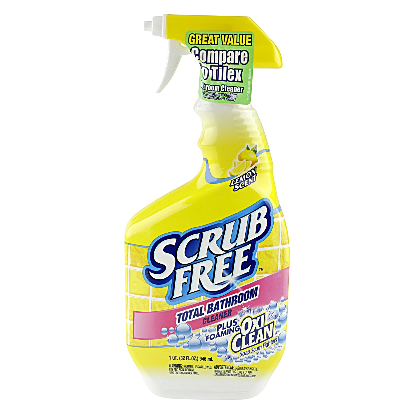 Scrub Free Soap Scum Remover Lemon, 32 Fluid Ounce