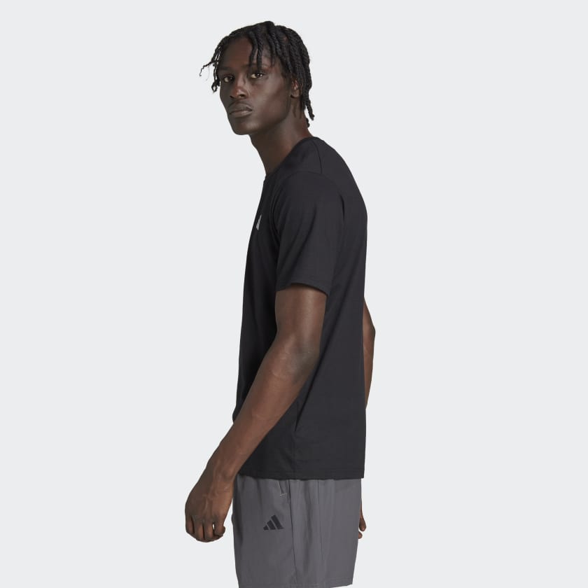 Adidas Men's Train Essentials Feelready Training Tee, Black / White