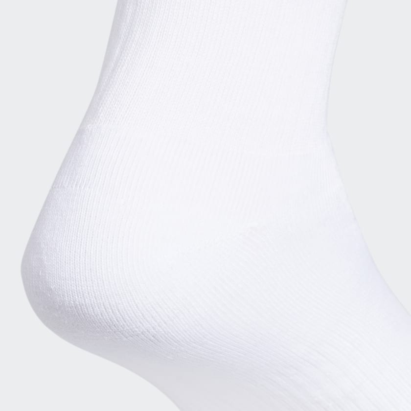 Adidas Trefoil Crew Socks 6 Pairs, White / Black