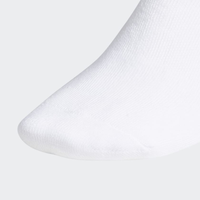 Adidas Trefoil No-Show Socks 6 Pairs, Weiss-Schwarz