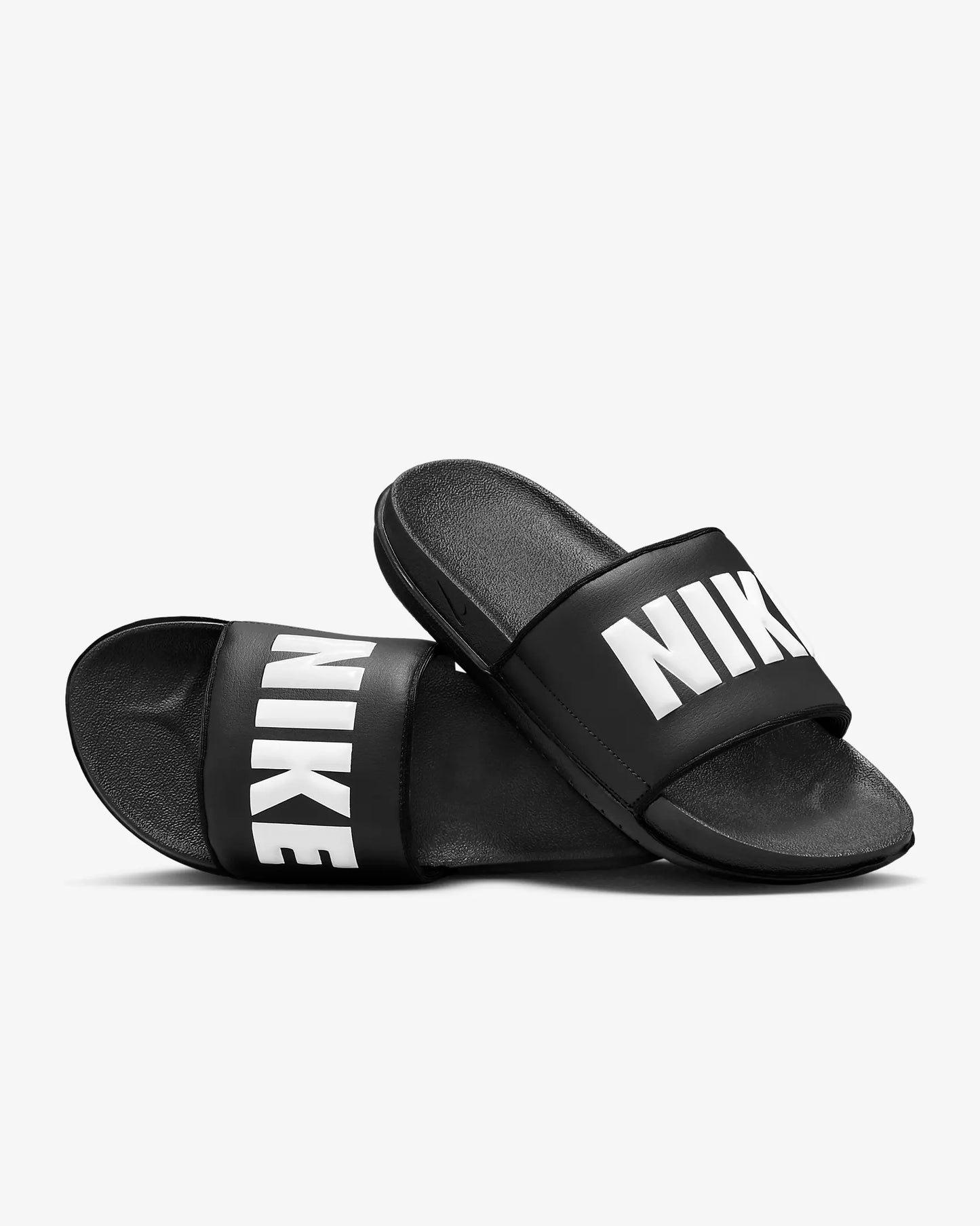 Nike Women's Offcourt Slides, Black/Black/White