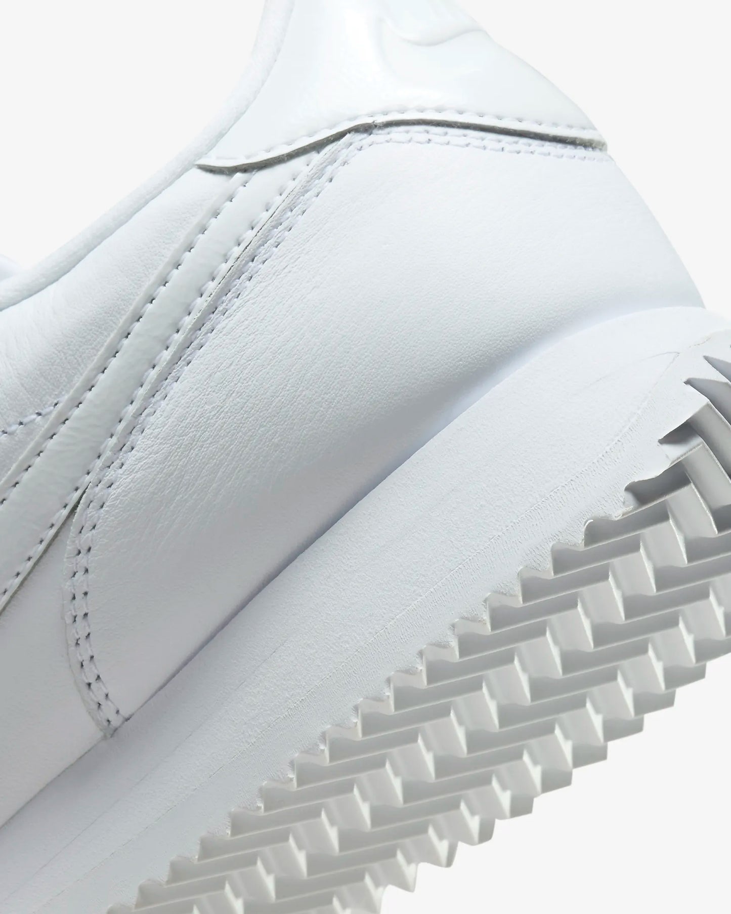 Nike Women's Cortez 23 Premium Leather Shoes, White/White