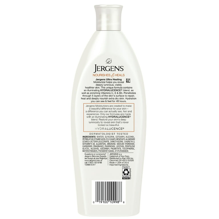 Jergens Ultra Healing Dry Skin Moisturizing Body Lotion, 10 fl oz
