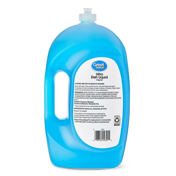 Great Value Ultra Original Dish Liquid, 75 fl oz