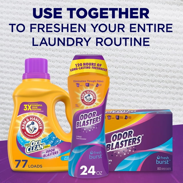 Arm & Hammer Odor Blasters In-Wash Scent Booster - Fresh Burst, 37.8oz