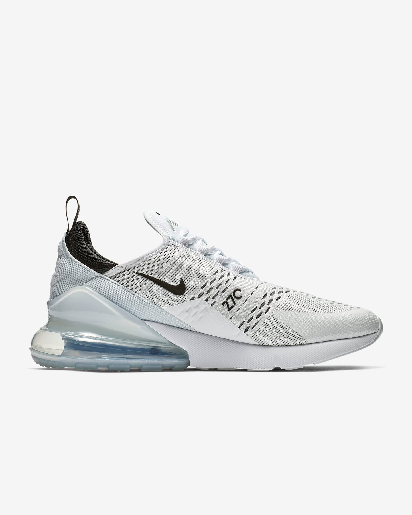 Nike Air Max 270 Men's Shoes, White/White/Black