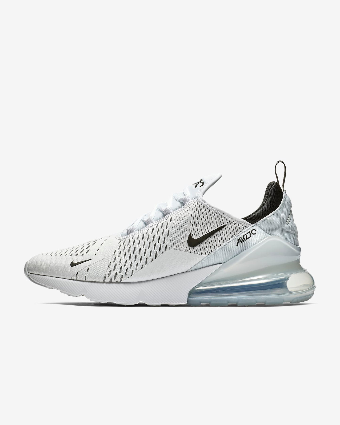 Nike Air Max 270 Men's Shoes, White/White/Black