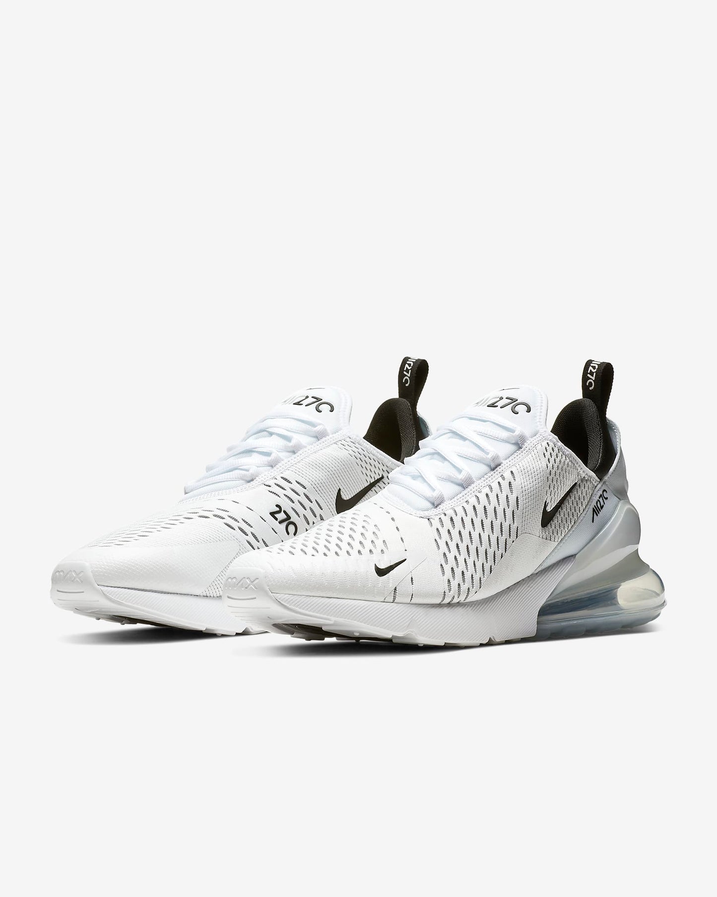 Nike Air Max 270 Men's Shoes, White/White/Black